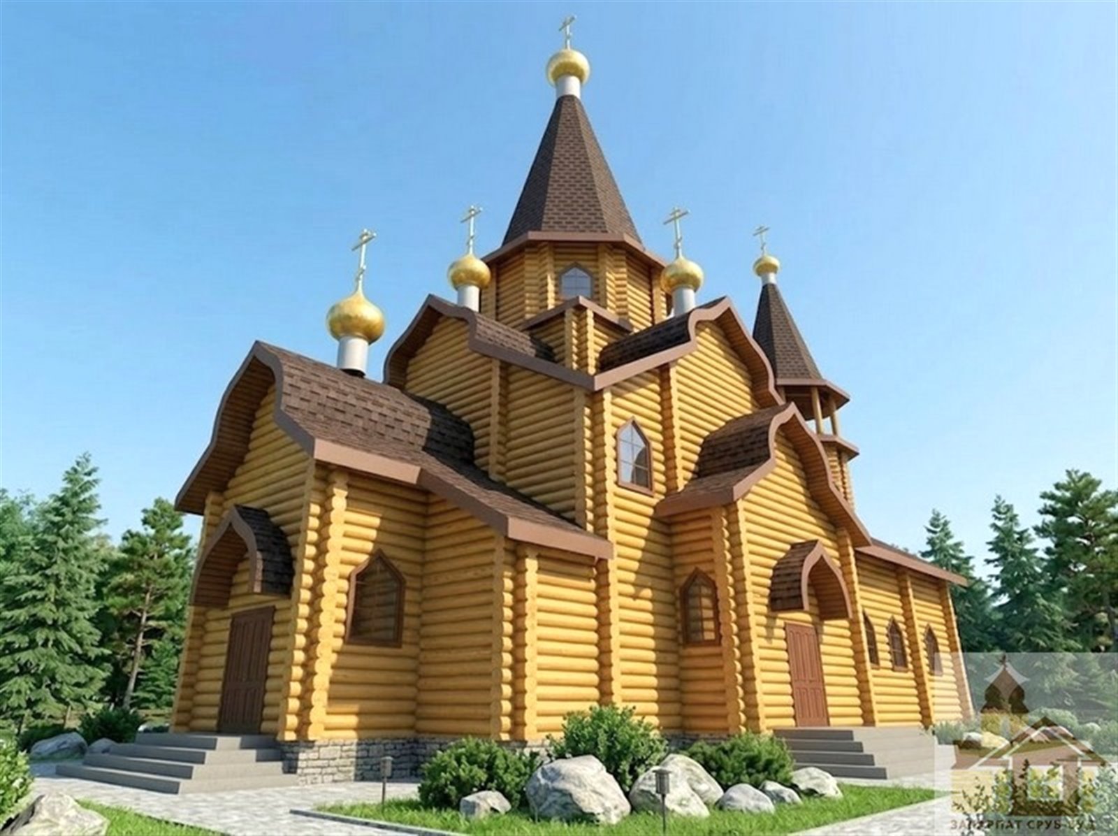 Дерев’яна церква: професійний зруб під ключ Odesa