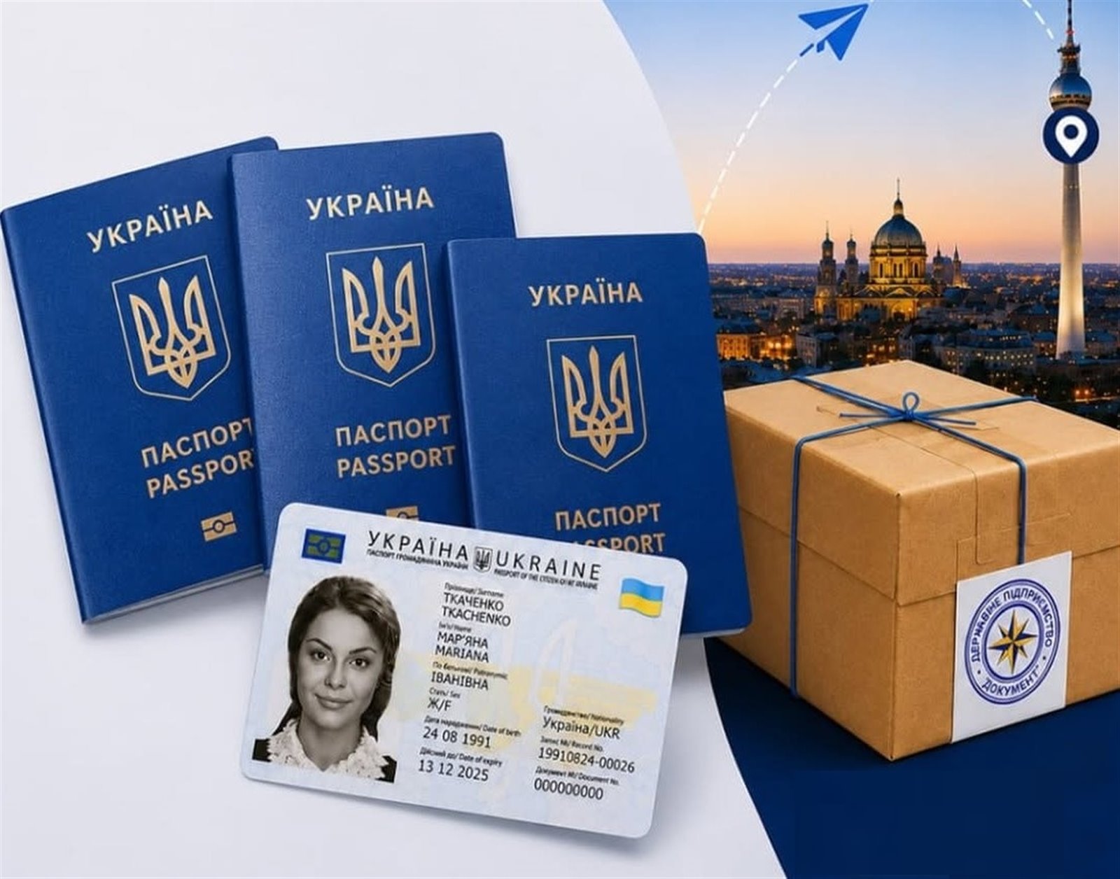 Паспорт Украины, загранпаспорт, права Kyiv